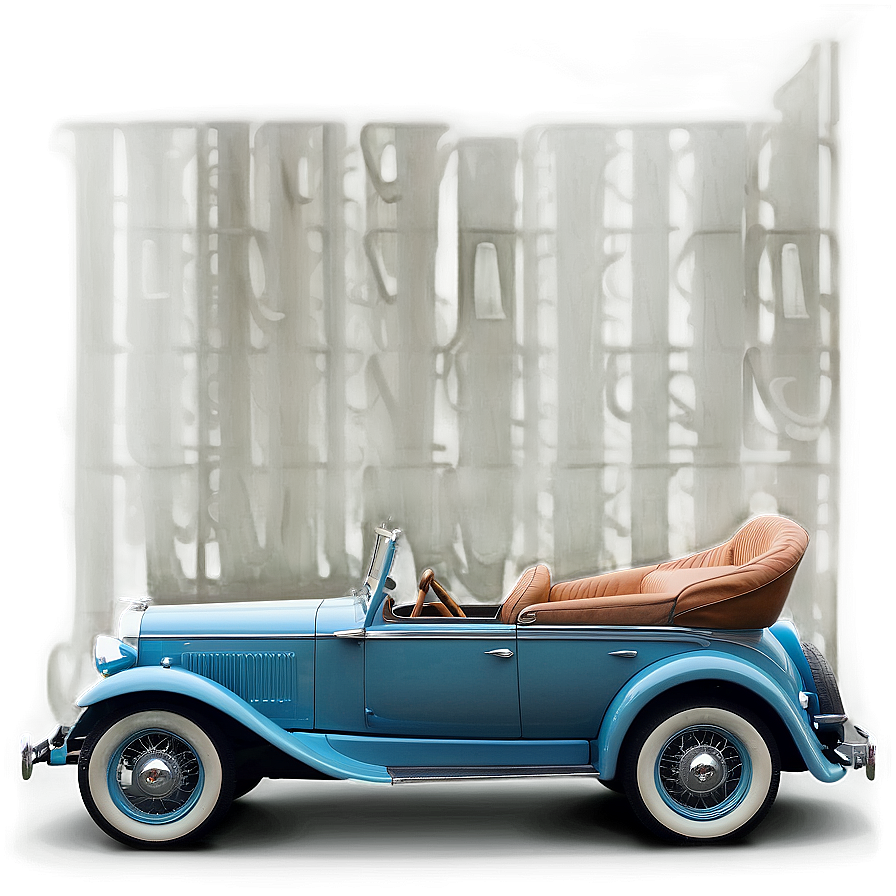 Nostalgic Vintage Car Ride Png Dfg PNG Image