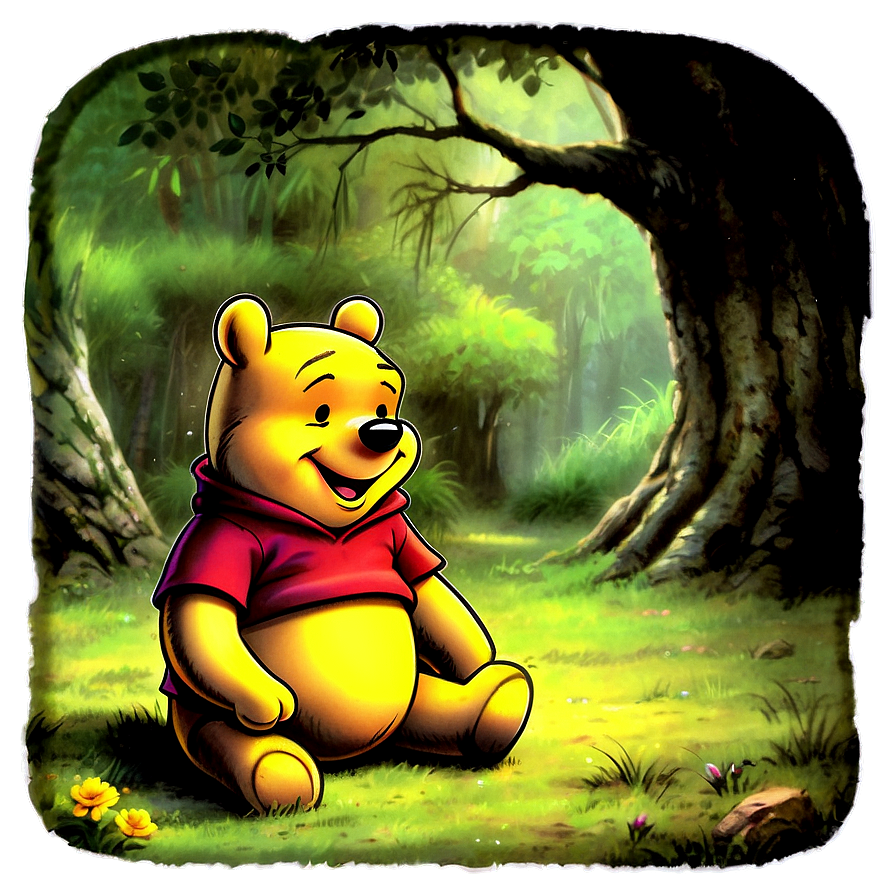 Nostalgic Winnie The Pooh Laugh Png Kki PNG Image