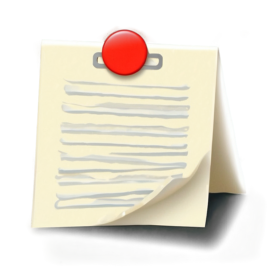 Note Paper Pin Png Bdg PNG Image