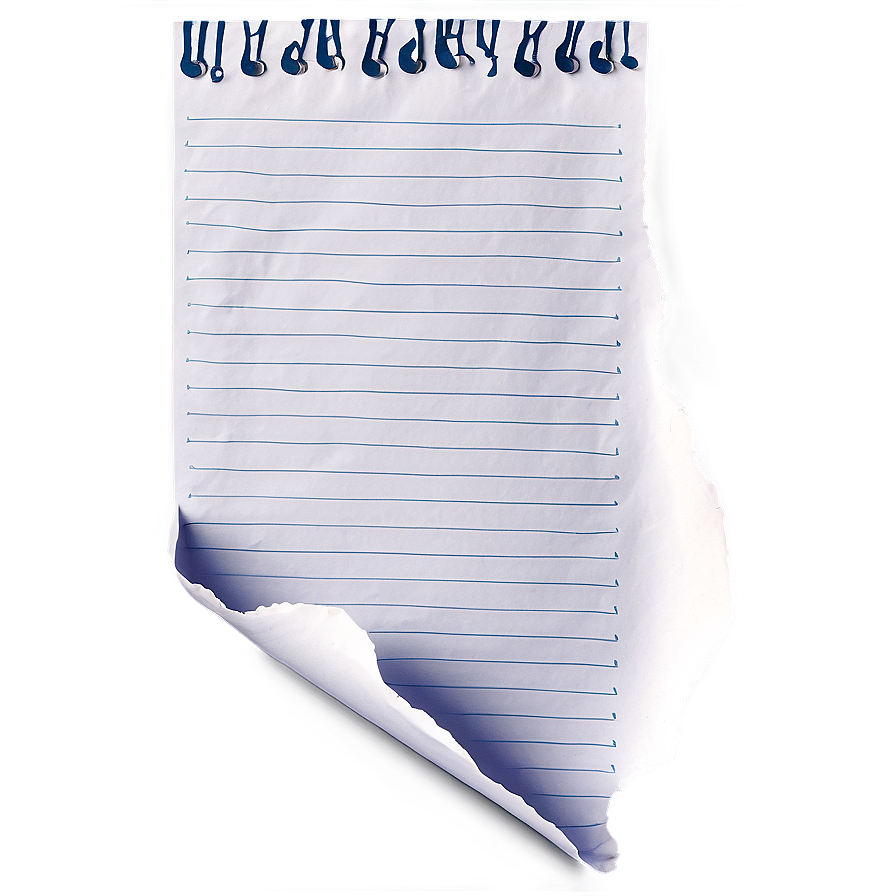 Note Paper Tear Png 47 PNG Image