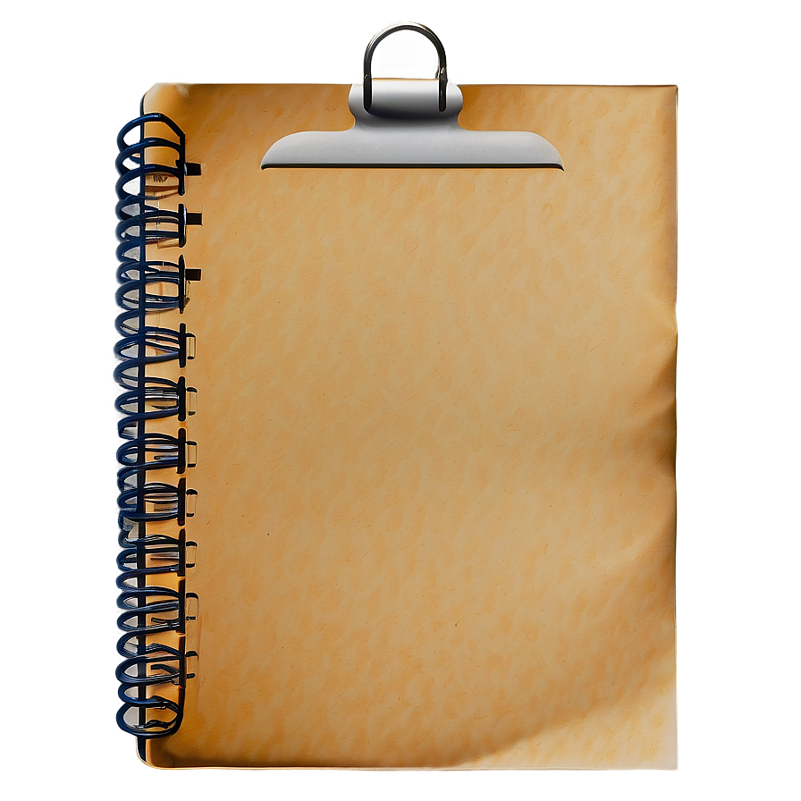 Note Paper With Clip Png Rxs75 PNG Image