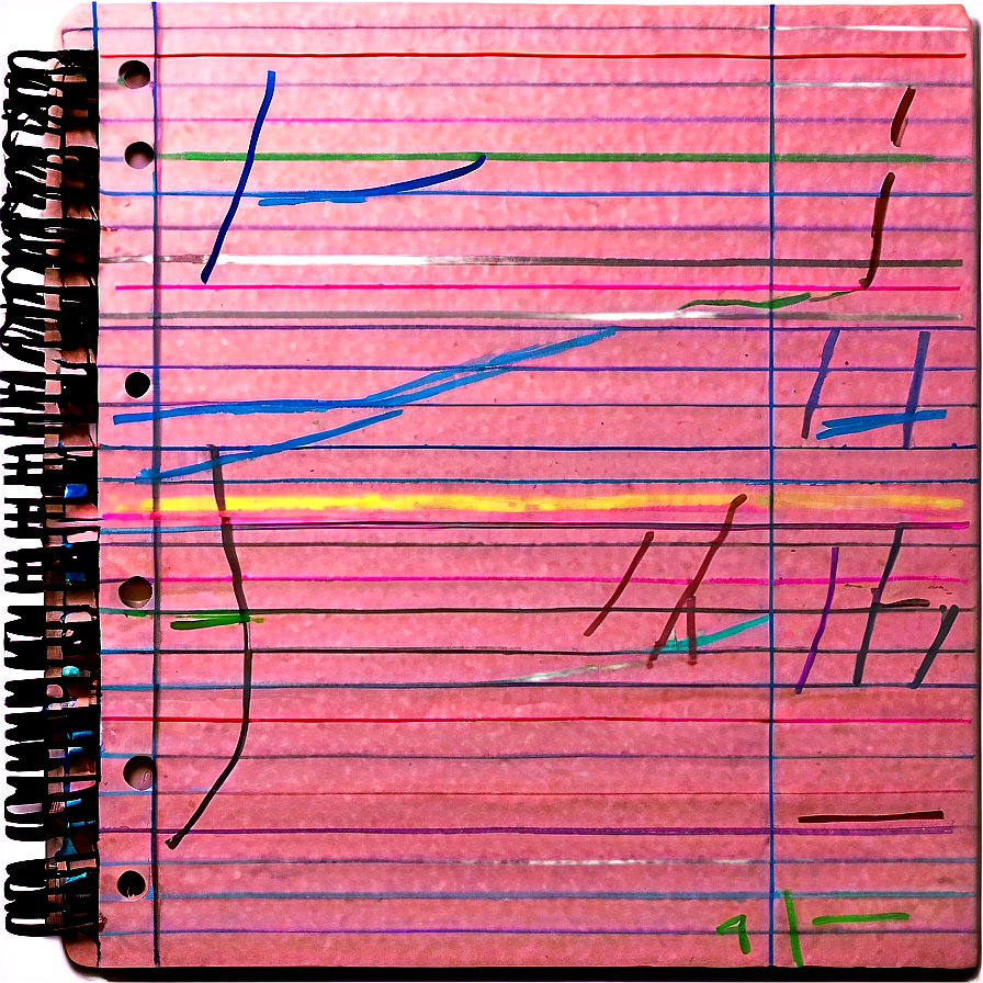 Notebook Paper With Lines And Margin Png Wyg52 PNG Image