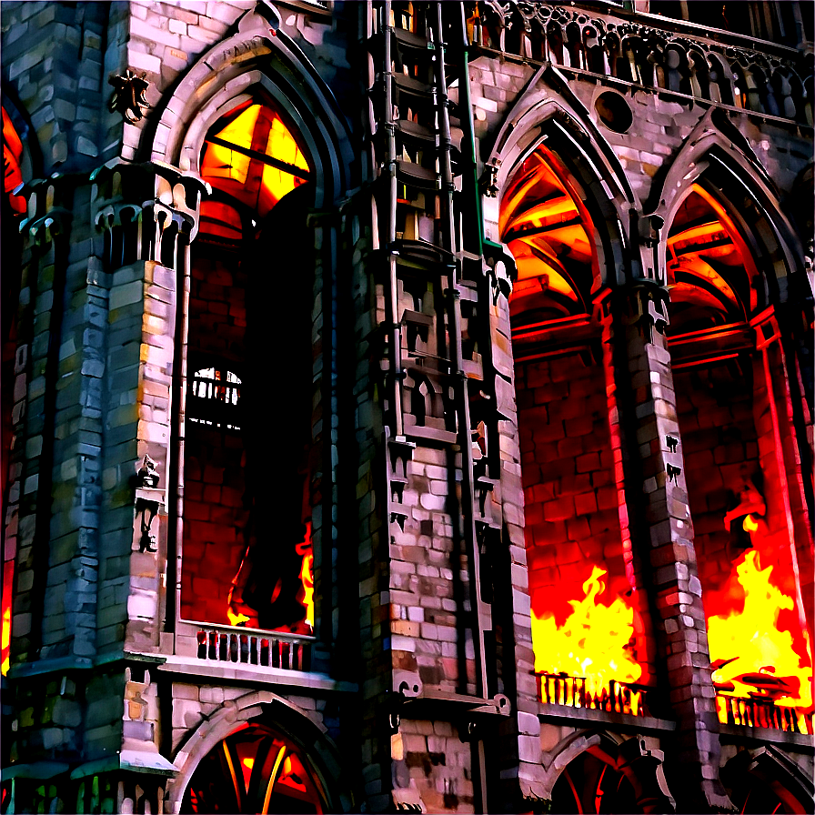 Notre Dame Fire Damage Reconstruction Png 7 PNG Image