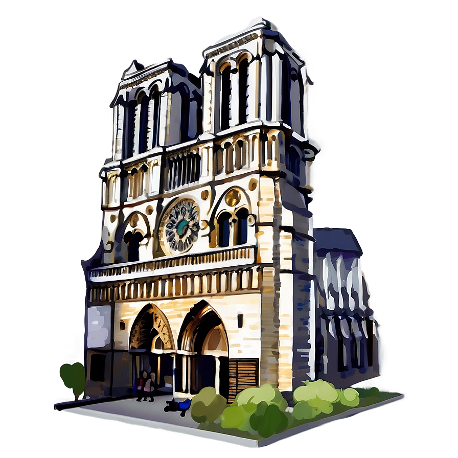 Notre Dame Historic Edifice Png 21 PNG Image