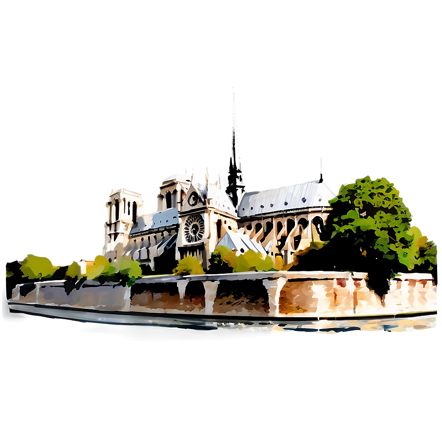 Notre Dame Skyline Png 43 PNG Image