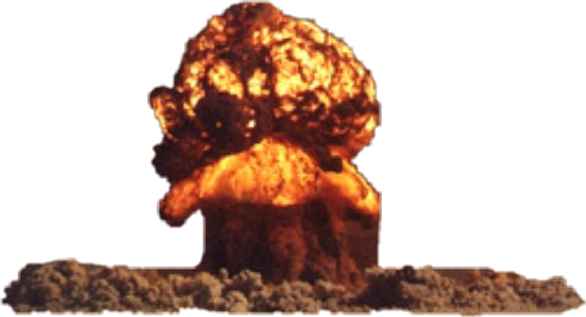 Nuclear Explosion Mushroom Cloud PNG Image