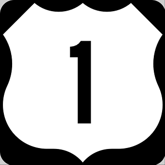 Number One Shield Sign PNG Image