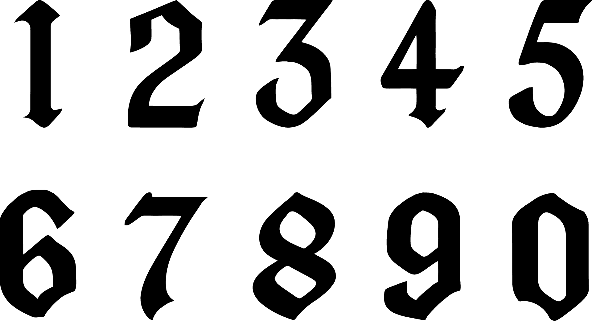 Number Set 5 Icons Png - Number Set Png, Transparent Png PNG Image