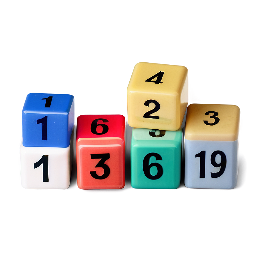 Numbers On Blocks Png Kep PNG Image