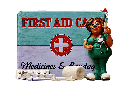 Nurse Figurine First Aid Kit PNG Image