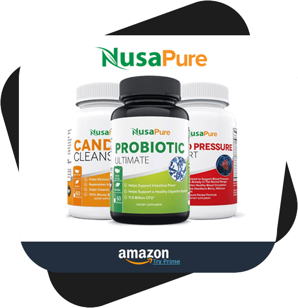 Nusa Pure Supplements Amazon Ad PNG Image