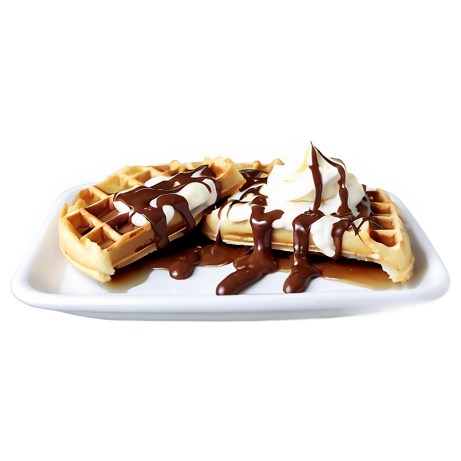 Nutella Smothered Waffle Png Biq PNG Image