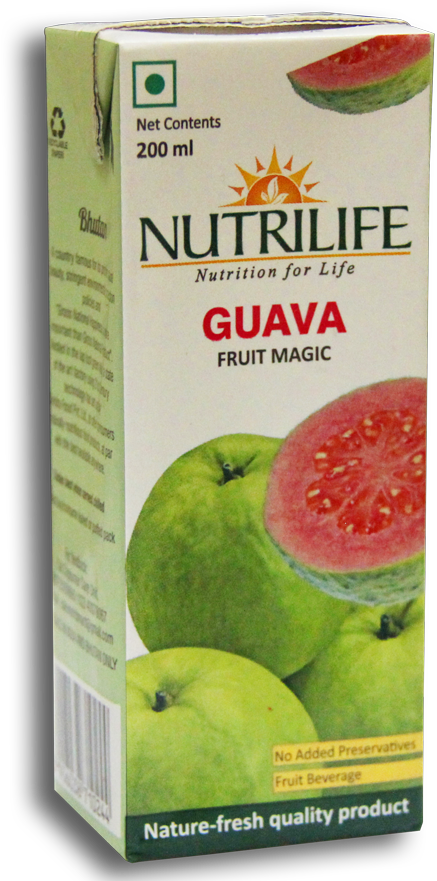 Nutrilife Guava Fruit Juice Package PNG Image