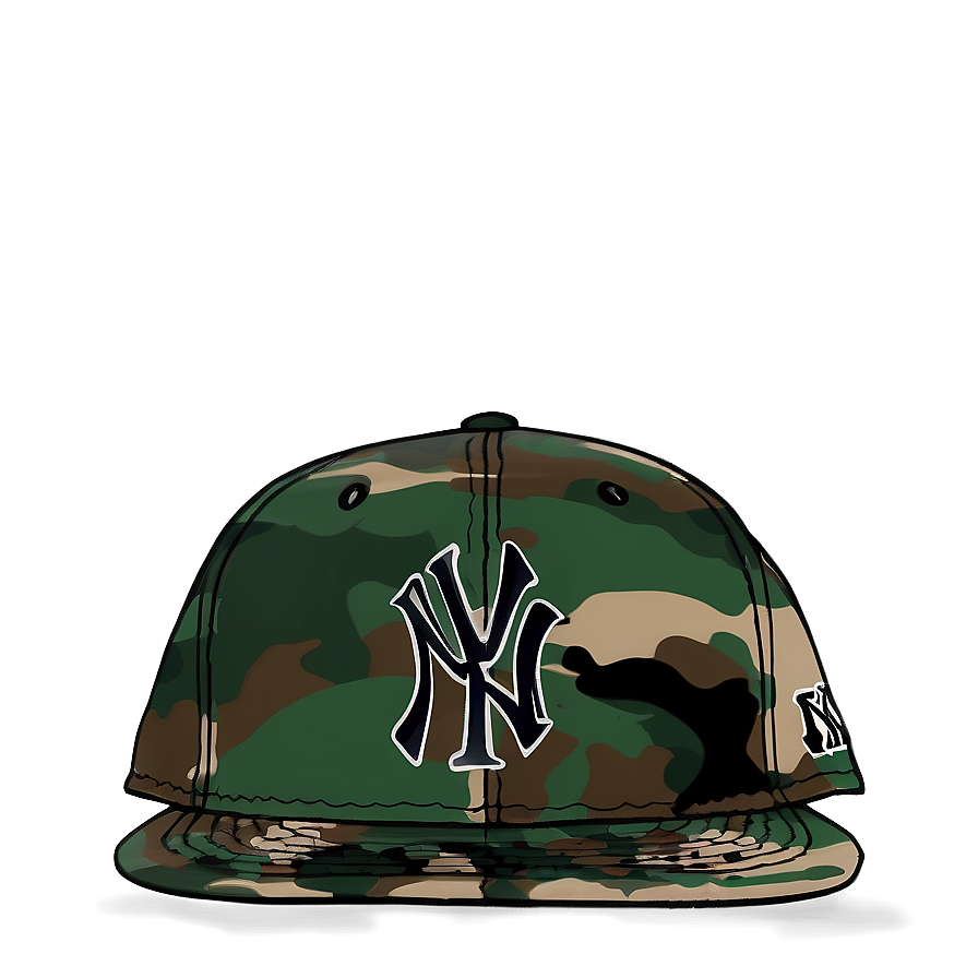 Ny Hat With Camouflage Png Ets84 PNG Image