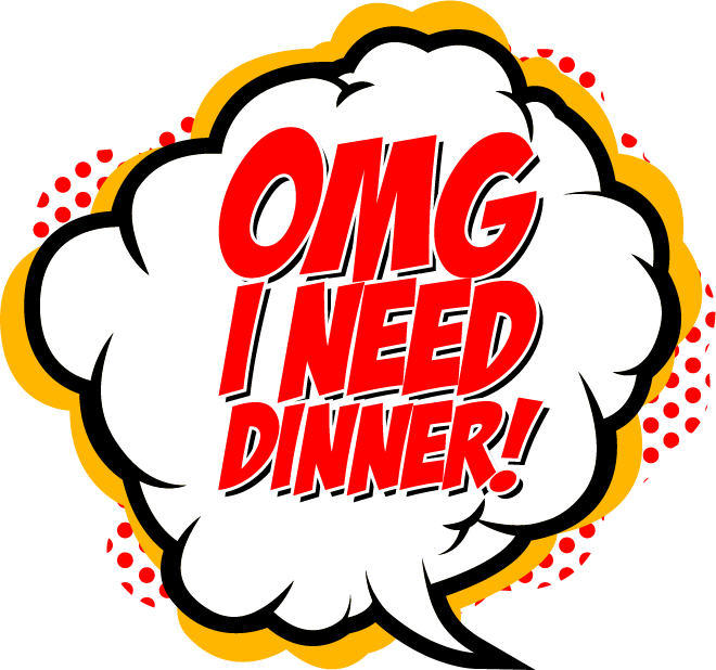 O M G I Need Dinner Comic Expression PNG Image