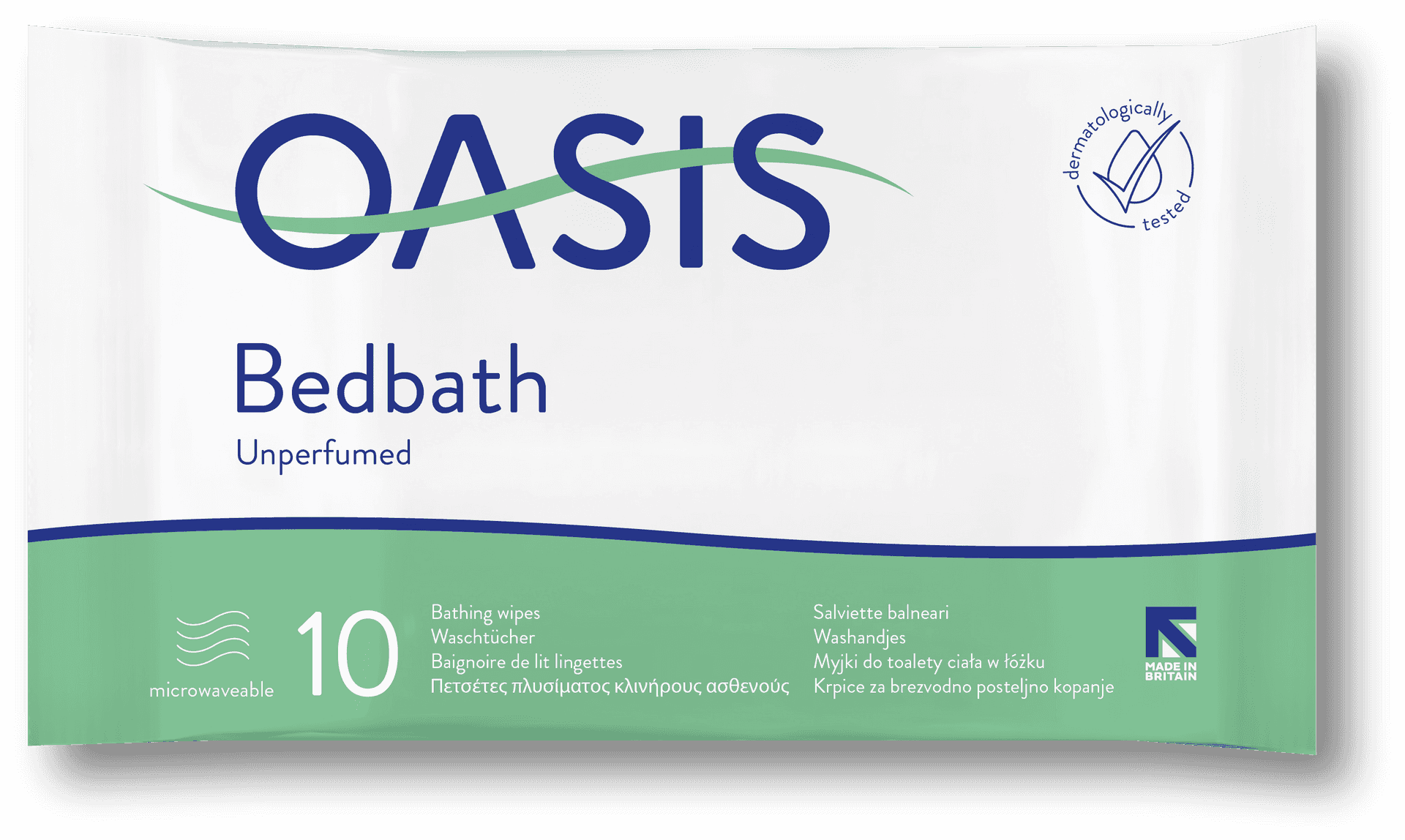 Oasis Bed Bath Unperfumed Wipes Pack PNG Image