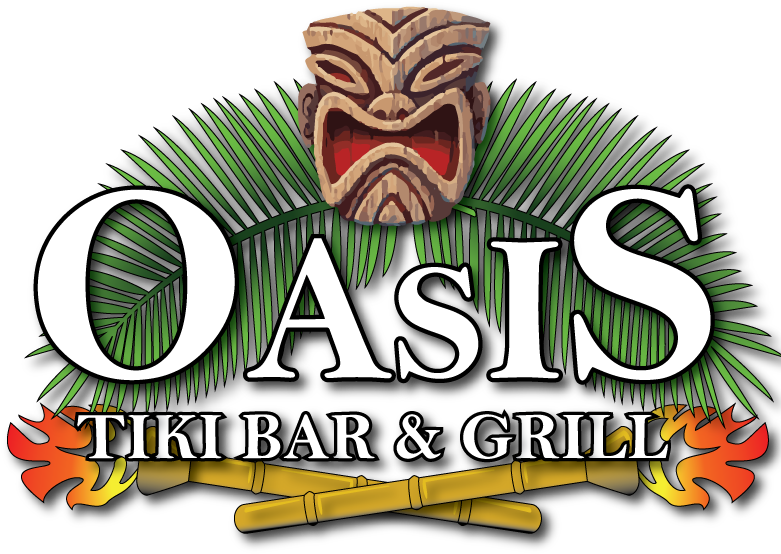 Oasis Tiki Bar Grill Logo PNG Image