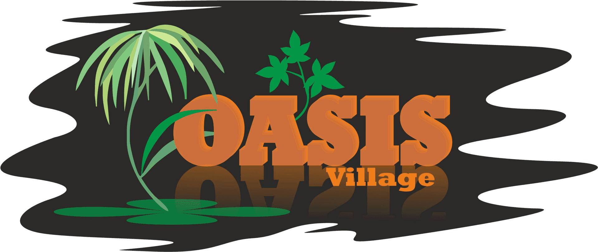 Oasis Village Graphic Logo PNG Image