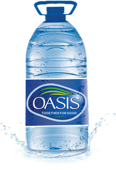 Oasis Water Bottle Splash PNG Image