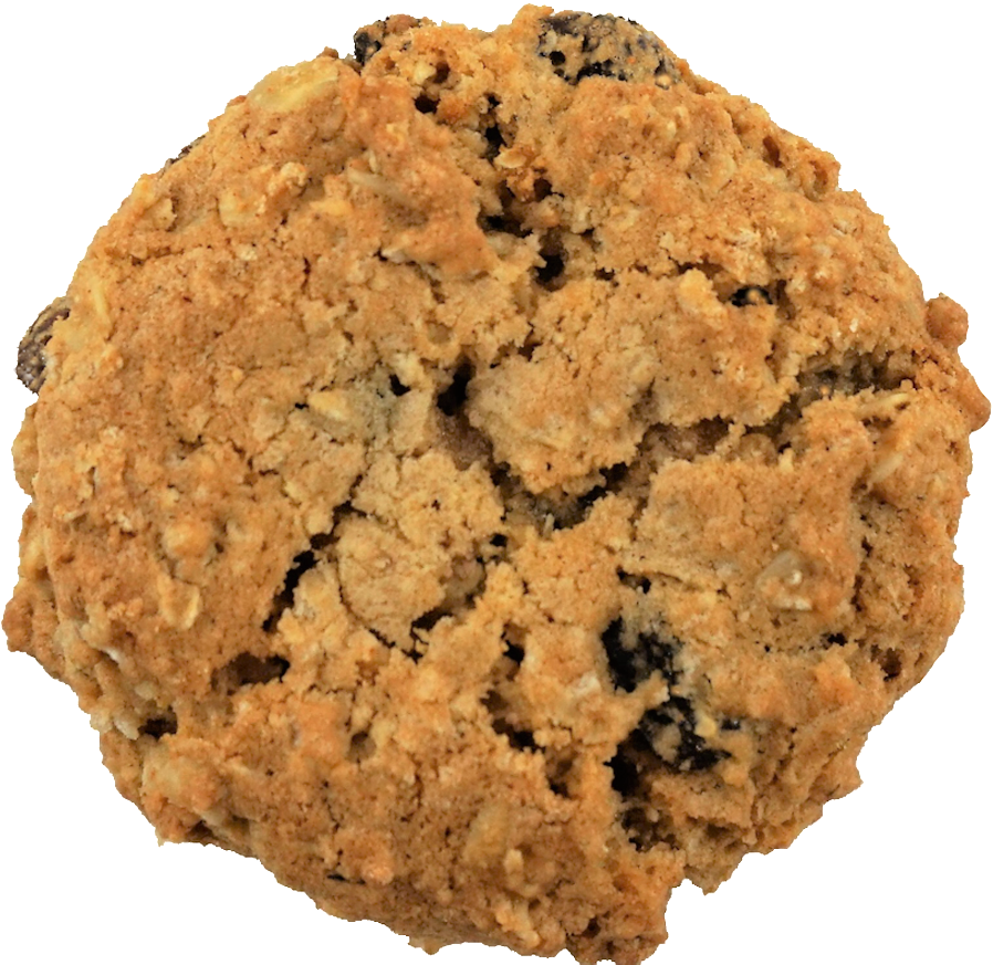 Oatmeal Raisin Cookie Top View.png PNG Image