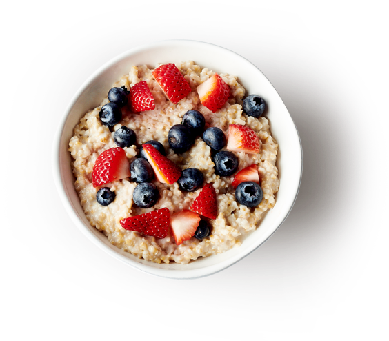 Oatmealwith Fresh Berries PNG Image