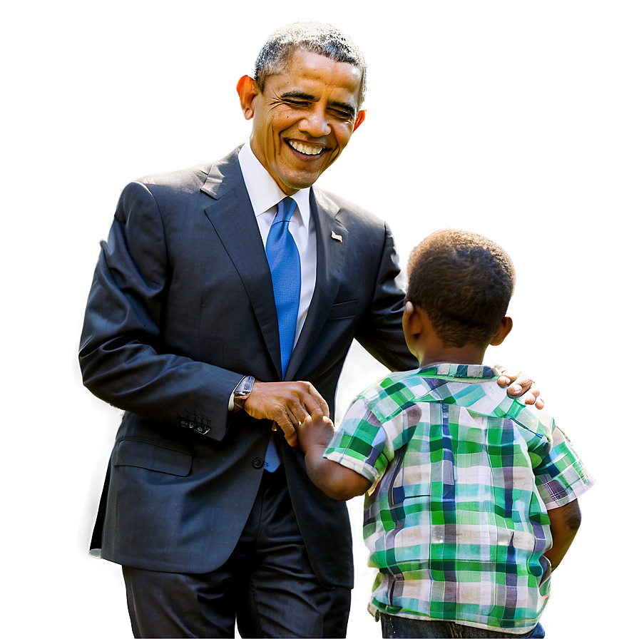 Obama And Kids Png Mce3 PNG Image