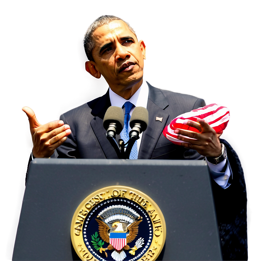 Obama Giving Speech Png Far94 PNG Image