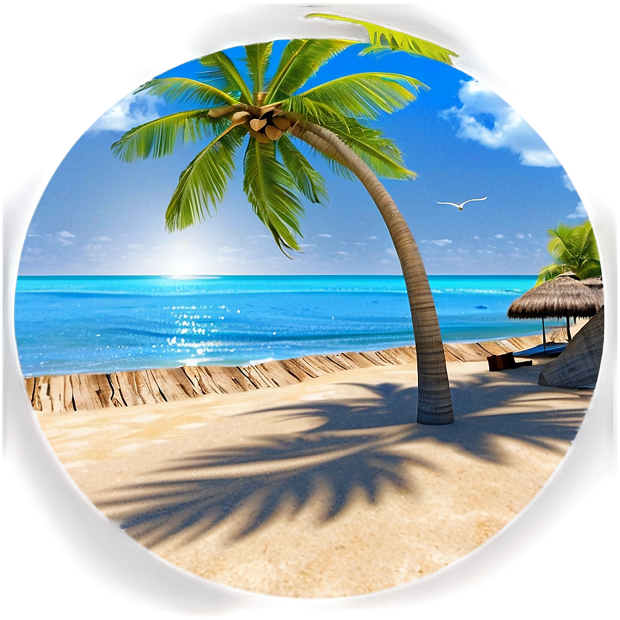 Ocean Beach Paradise Png Qoy PNG Image