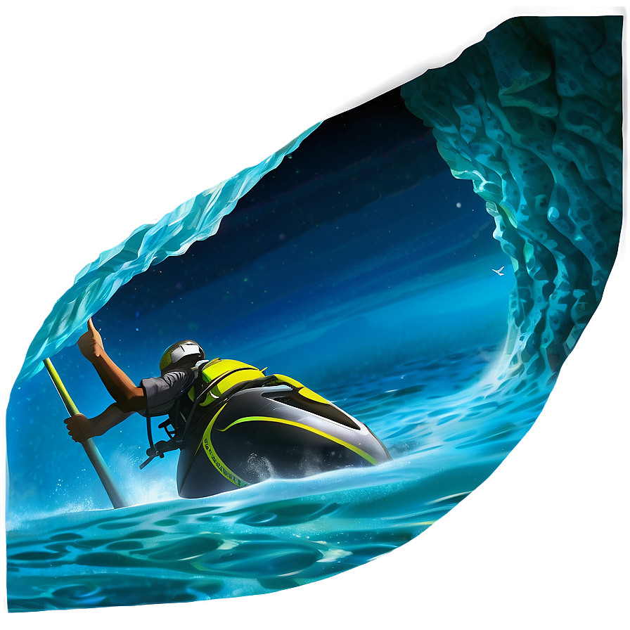 Ocean Cave Exploration Png 24 PNG Image