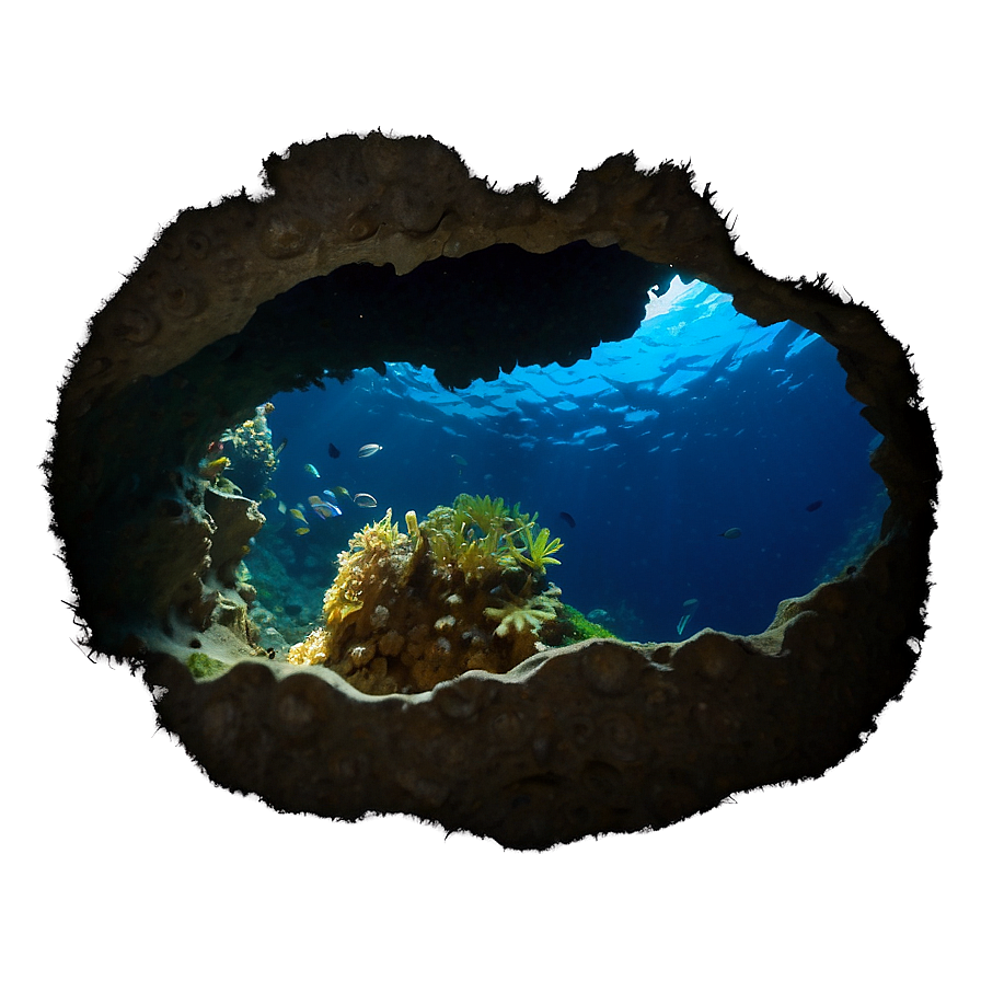 Ocean Cave Exploration Png Dvk PNG Image