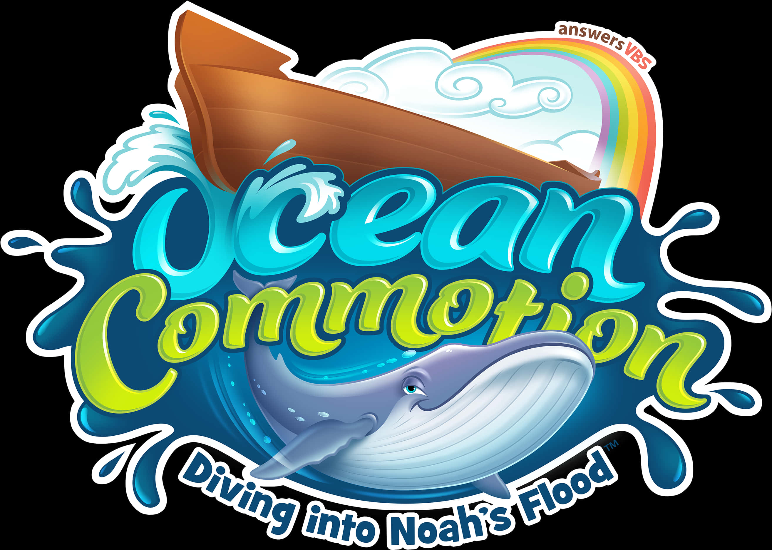 Ocean Commotion Event Graphic PNG Image