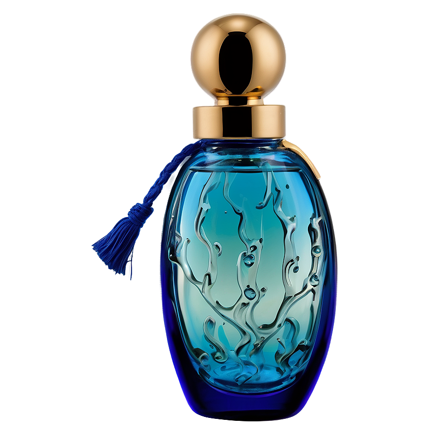 Ocean Inspired Perfume Bottle Png Wxe PNG Image