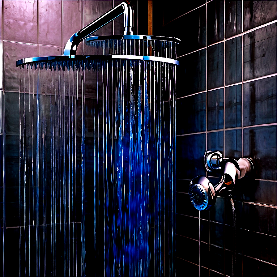 Ocean-inspired Shower Design Png Adt18 PNG Image