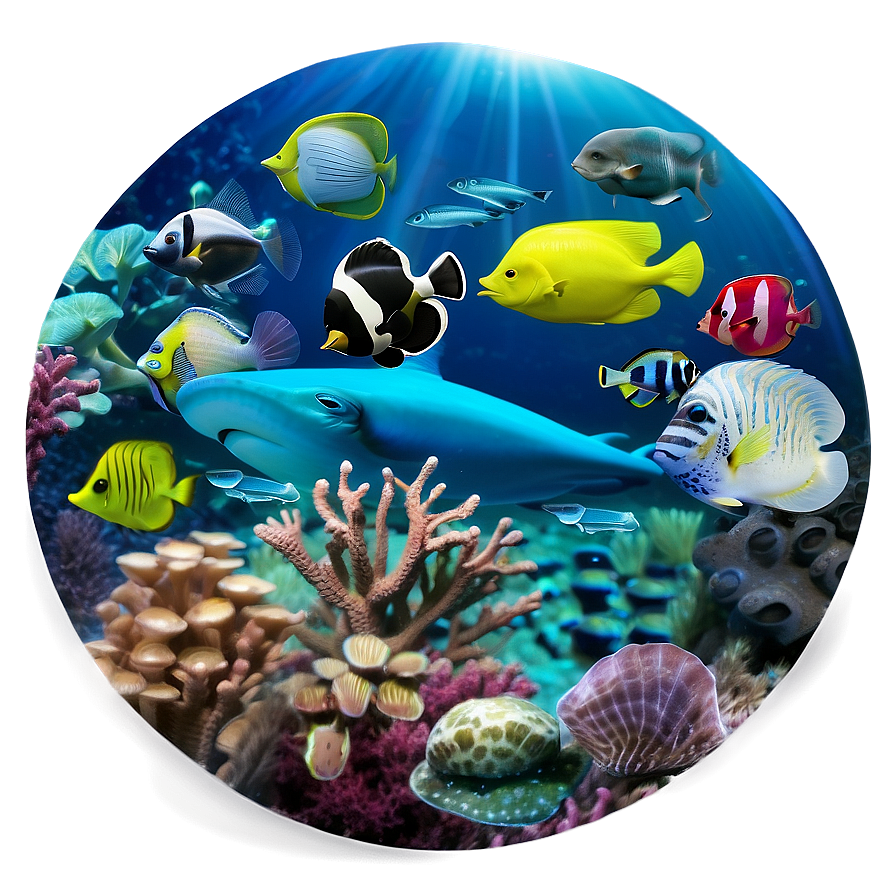 Ocean Marine Animals Png Flc32 PNG Image