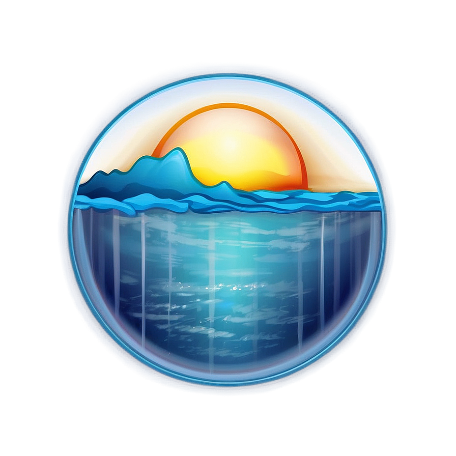 Ocean Sun Reflection Png 35 PNG Image