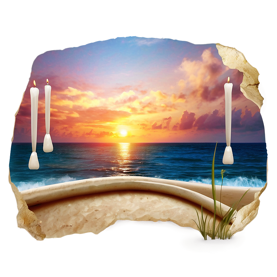 Ocean Sunset Memorial Png 06252024 PNG Image