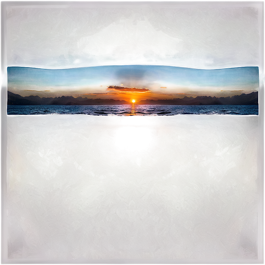 Ocean Sunset View Png Uvm PNG Image