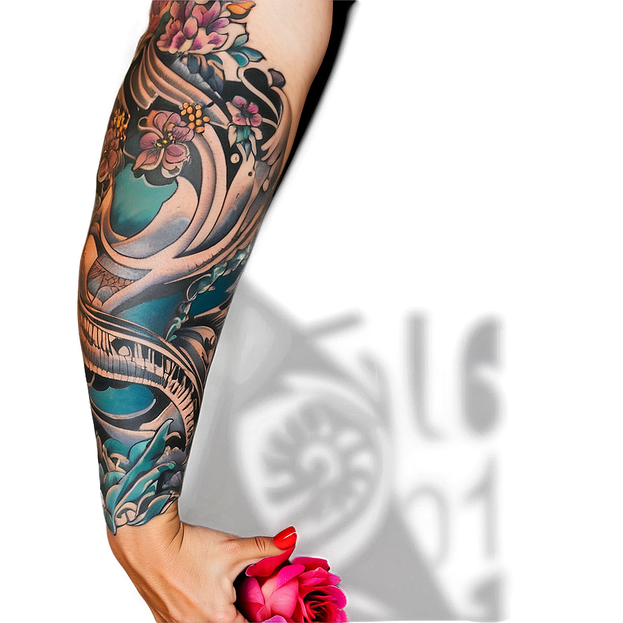 Ocean Tattoo Sleeve Png 16 PNG Image