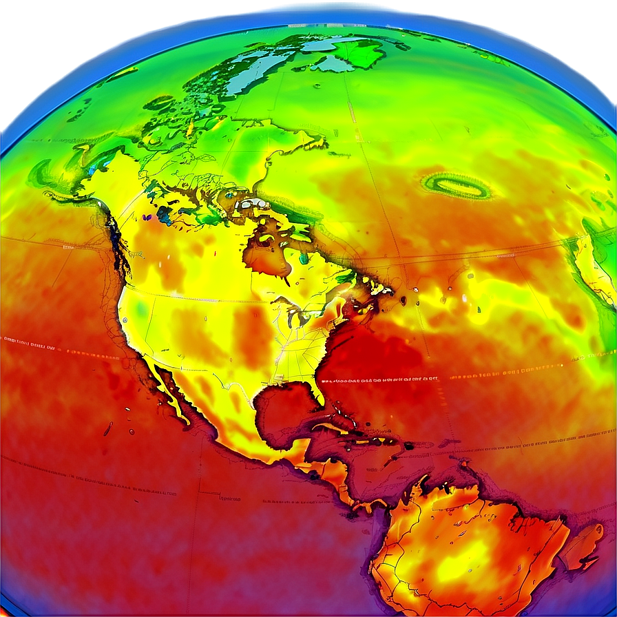 Ocean Temperature Heat Map Png Evj29 PNG Image