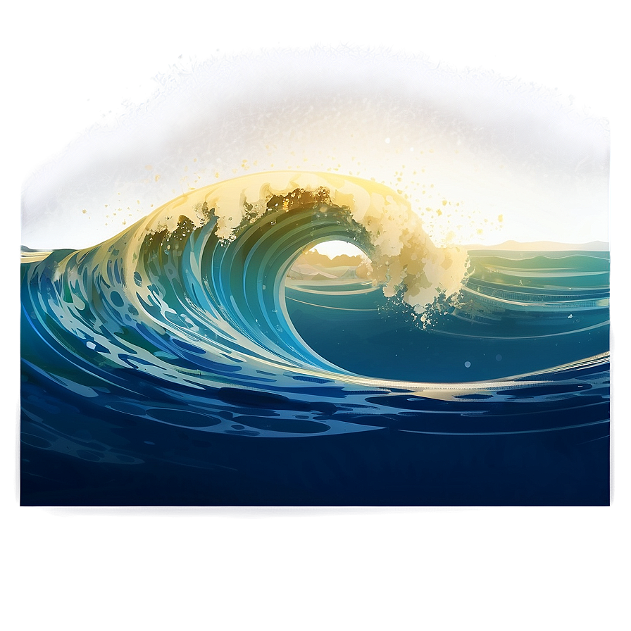 Ocean Wave Illustration Png 53 PNG Image