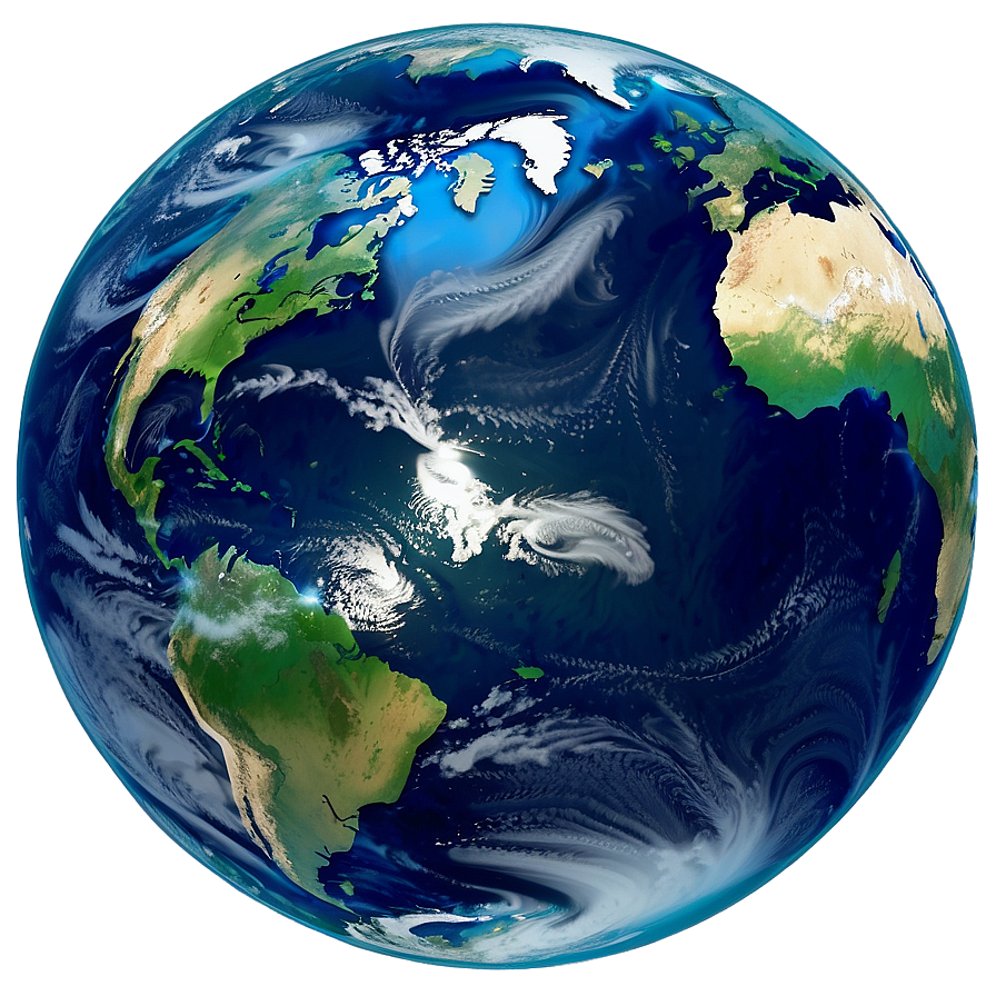 Oceanic Blue Planet Representation Png 06292024 PNG Image