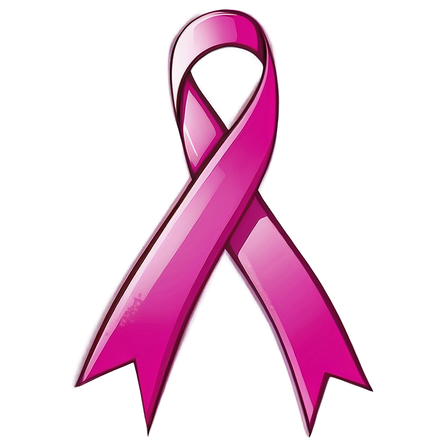 October Pink Support Ribbon Png 06212024 PNG Image