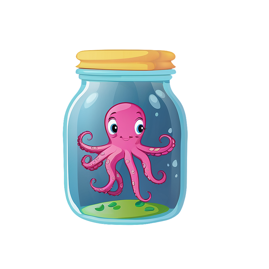 Octopus In A Jar Png 05062024 PNG Image