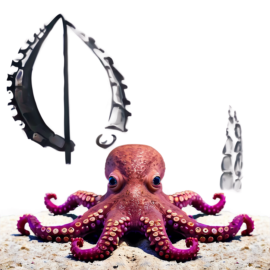 Octopus On The Beach Png Mph82 PNG Image