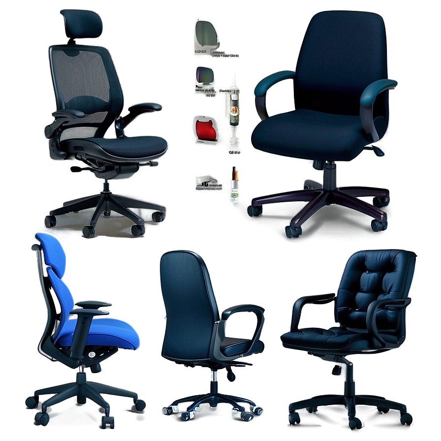 Office Chair With Armrest Png Wvr PNG Image