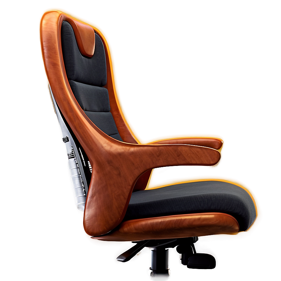 Office Chair With Headrest Png Xak PNG Image