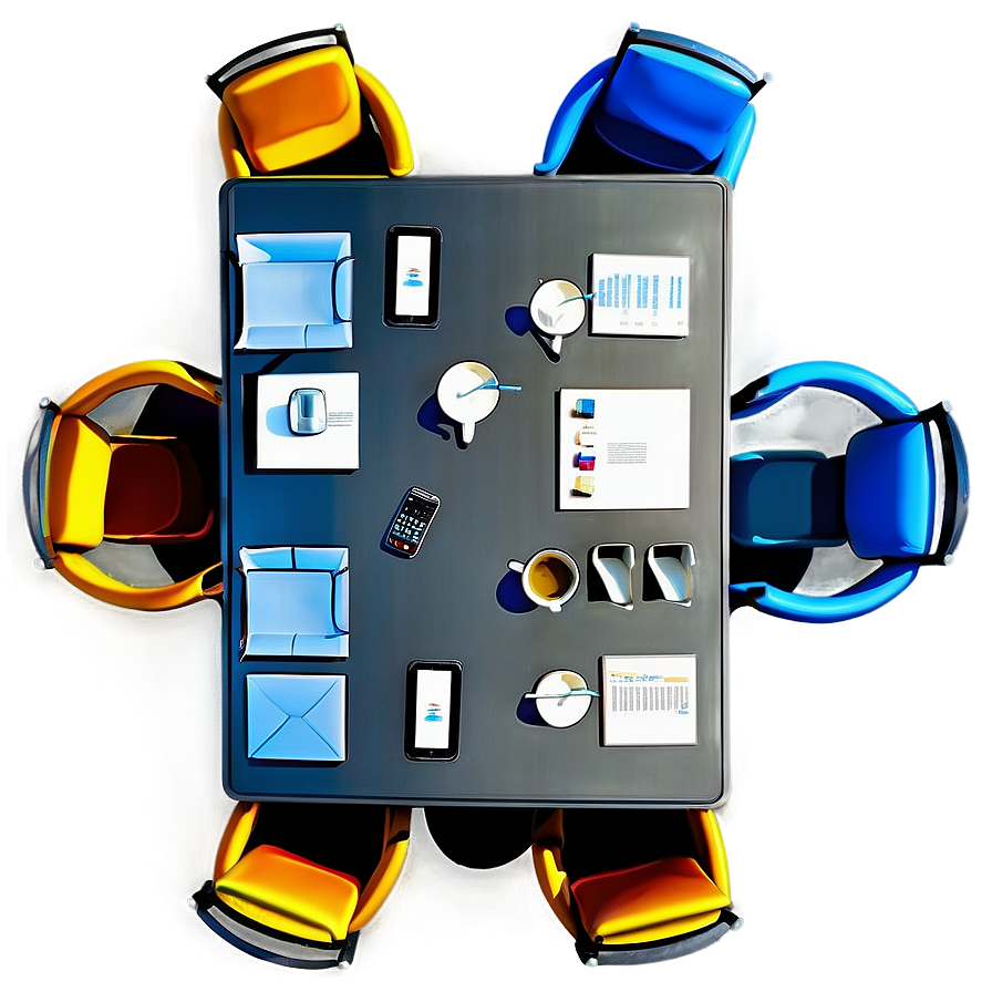 Office Conference Table Png Wah PNG Image