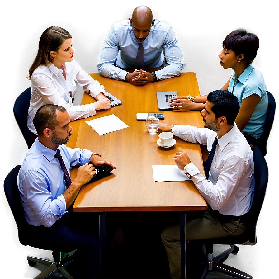 Office Meeting Table Png Syb11 PNG Image