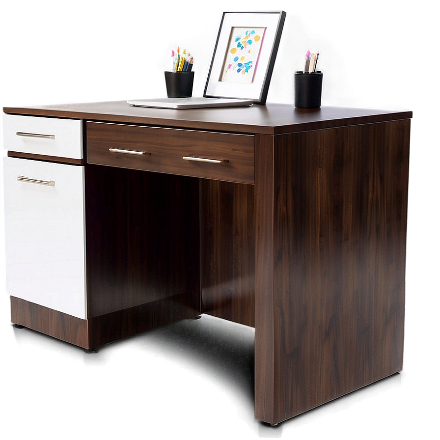 Office Table With Storage Png Dap13 PNG Image