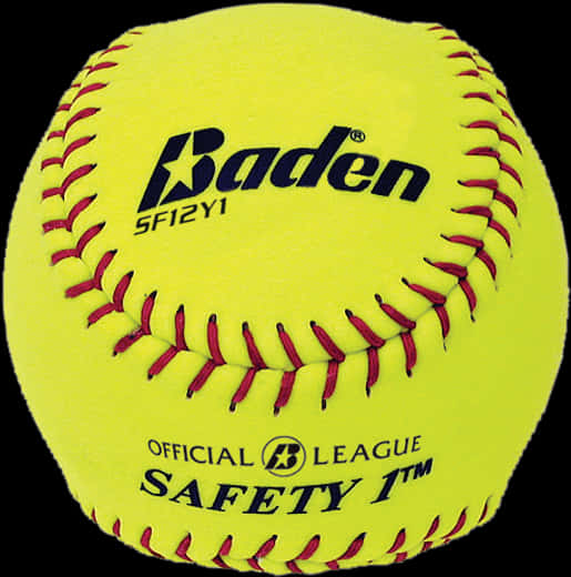 Official League Softball Baden Safety PNG Image